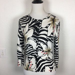 WHBM Floral Cardigan